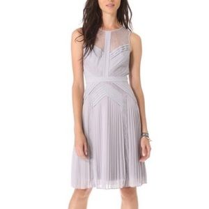 BCBCMaxAzria Raya Lace Pleated Sleeveless Dress